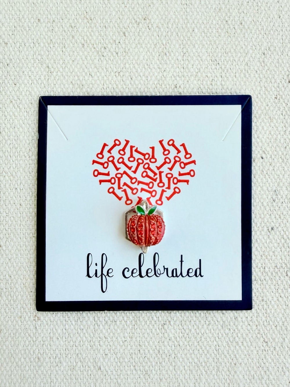 *Pave Orange Pumpkin Charm* KEEP COLLECTIVE Retired